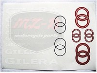 GILERA UNIVERSAL AUFKLEBER SATZ GILERA WEIß-ROT