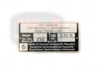 SIMSON 50 TYPSCHILD /S50N/