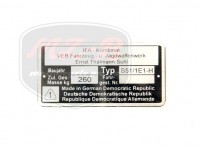 SIMSON 51 TYPSCHILD /S51/ E1-H/