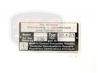 SIMSON STAR TYPSCHILD /SR4-2/1/