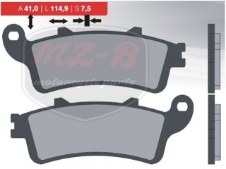 HONDA UNIVERSAL BREMSKLOTZ IM SATZ CB,CBR BRENTA