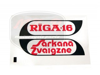 RIGA 16 AUFKLEBER PAAR F.KRAFTSTOFFBEHALT.