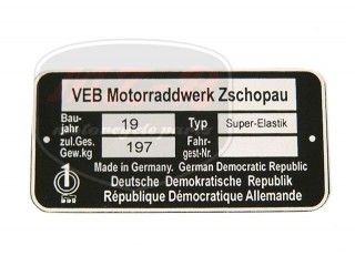 ETZ SUPER.ELASTIK TYPSCHILD /SUPER ELASTIK/