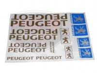 PEUGEOT UNIVERSAL AUFKLEBER SATZ PEUGEOT GROß /GOLDEN/