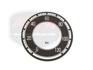 JAWA 353 TACHOSCHEIBE /120 KM/H/