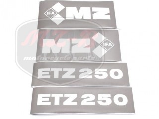 ETZ 250 AUFKLEBER SATZ /84-86/ NEGATIV