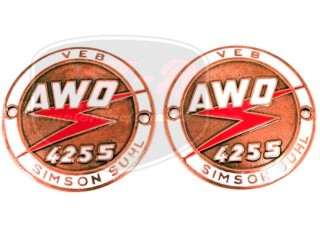 SIMSON 250 ABZEICHEN F. KRAFTSTOFFBEHAELTER PAAR /SPORT/