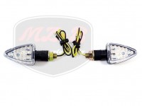 EGYÉB UNIVERSAL BLINKER KOMPLETT WEIß IM SATZ LED /E-PRÜFZEICHEN/