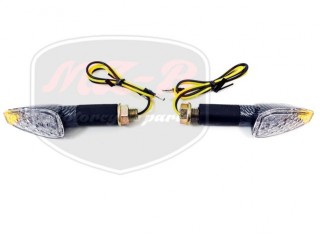 EGYÉB UNIVERSAL BLINKER KOMPLETT CARBON IM SATZ LED /E-PRÜFZEICHEN/