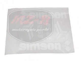 SIMSON ROLLER AUFKLEBER SATZ /WEIß/
