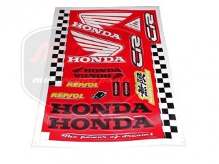 HONDA UNIVERSAL AUFKLEBER SATZ HONDA GROß