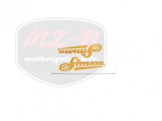 SIMSON SR2 AUFKLEBER F.KRAFTSTOFFBEHALT. "SIMSON" PAAR