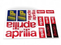 APRILIA UNIVERSAL AUFKLEBER SATZ APRILIA ROT