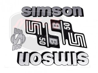 SIMSON 50 AUFKLEBER SATZ S50B SILBER