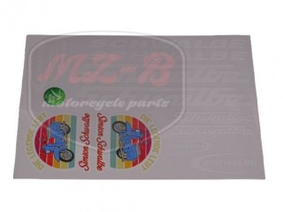 SIMSON SCHWALBE AUFKLEBER SATZ WEISS