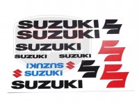 SUZUKI UNIVERSAL AUFKLEBER SATZ SUZUKI SCHWARZ