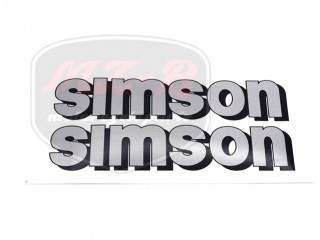 SIMSON 51 AUFKLEBER F.KRAFTSTOFFBEHALTE PAAR SILBER