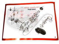 BABETTA 210 EXPLOSIONSZEICHNUNG VOM MOTOR  /B.215/