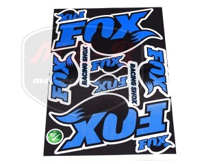 EGYÉB UNIVERSAL AUFKLEBER IM SATZ FOX /BLUE/ RACING SHOX